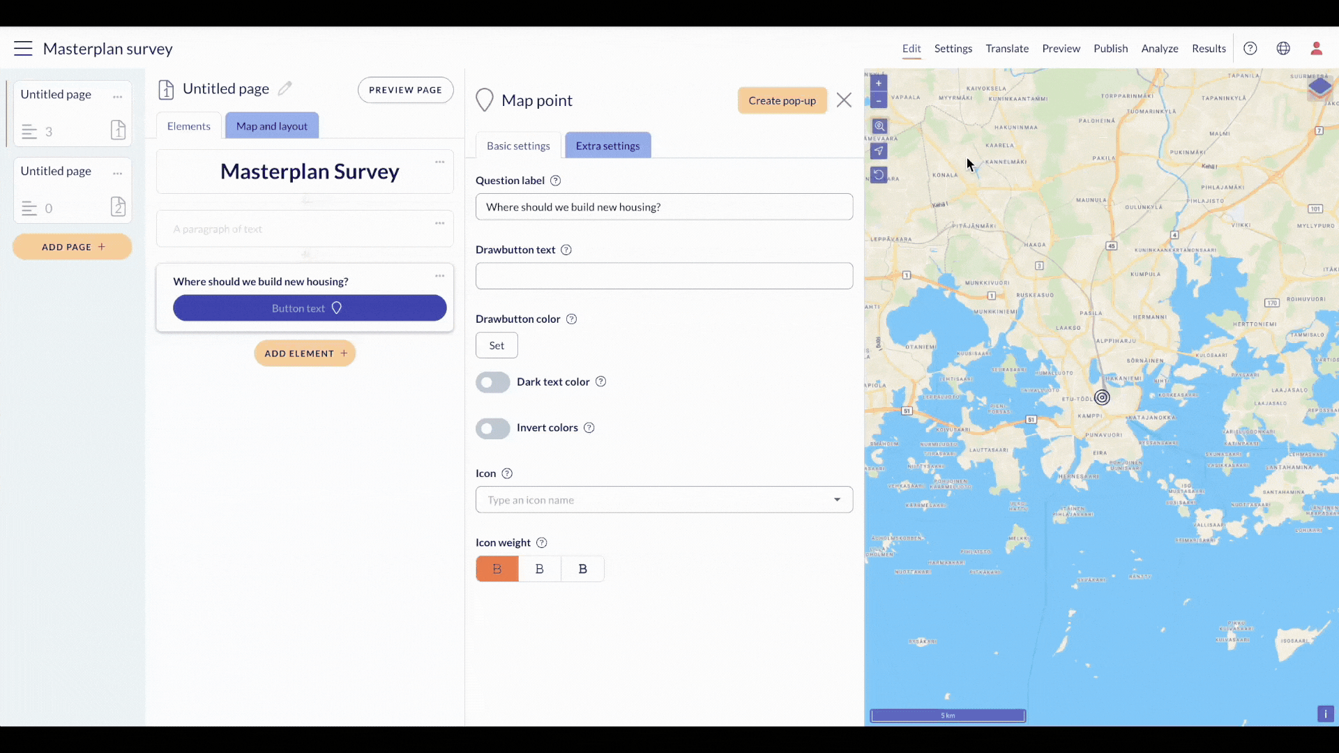 Quick guide to creating a questionnaire – Maptionnaire Support