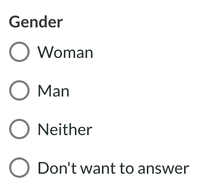 Choose one option – Maptionnaire