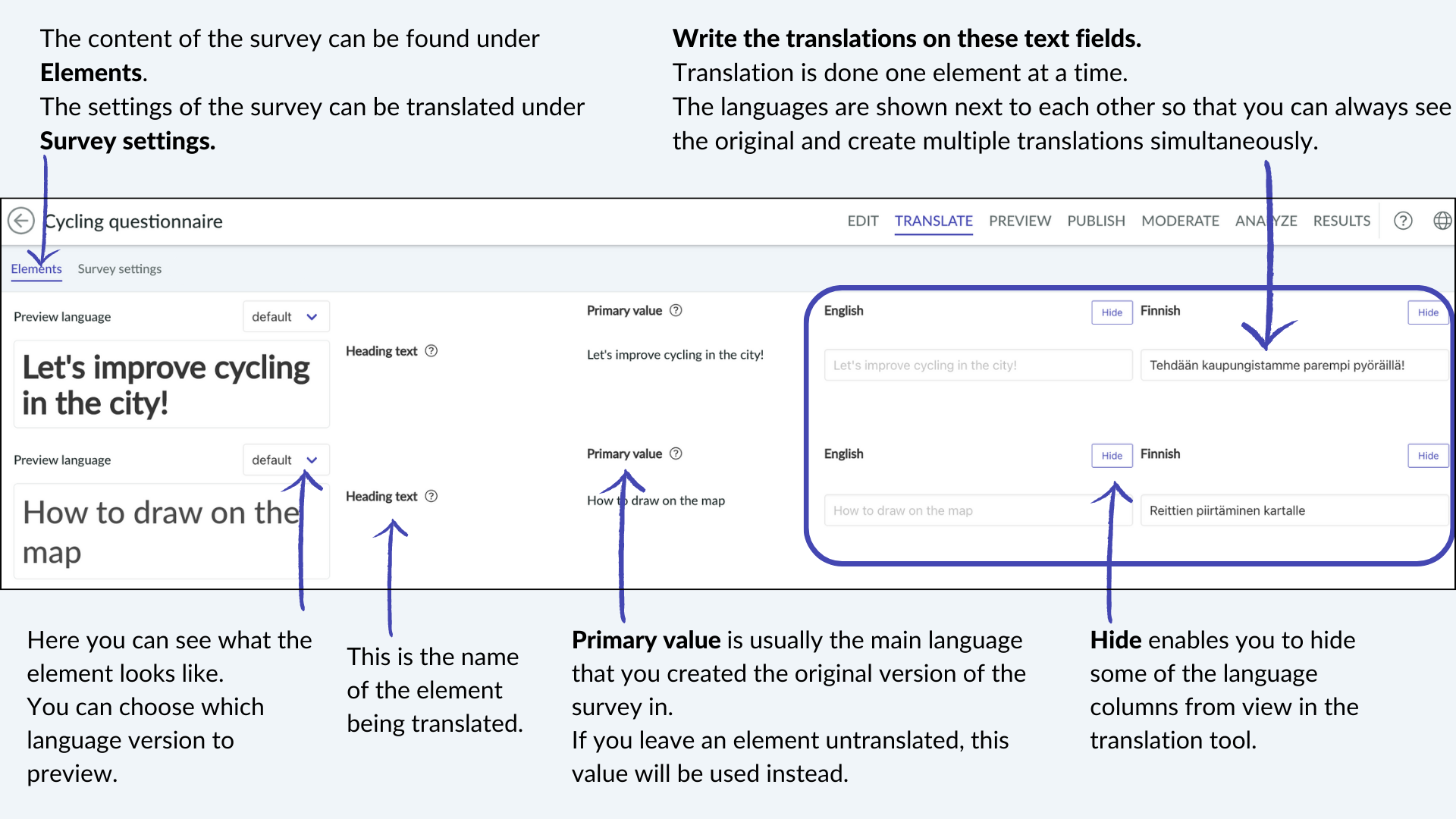 Translate Survey